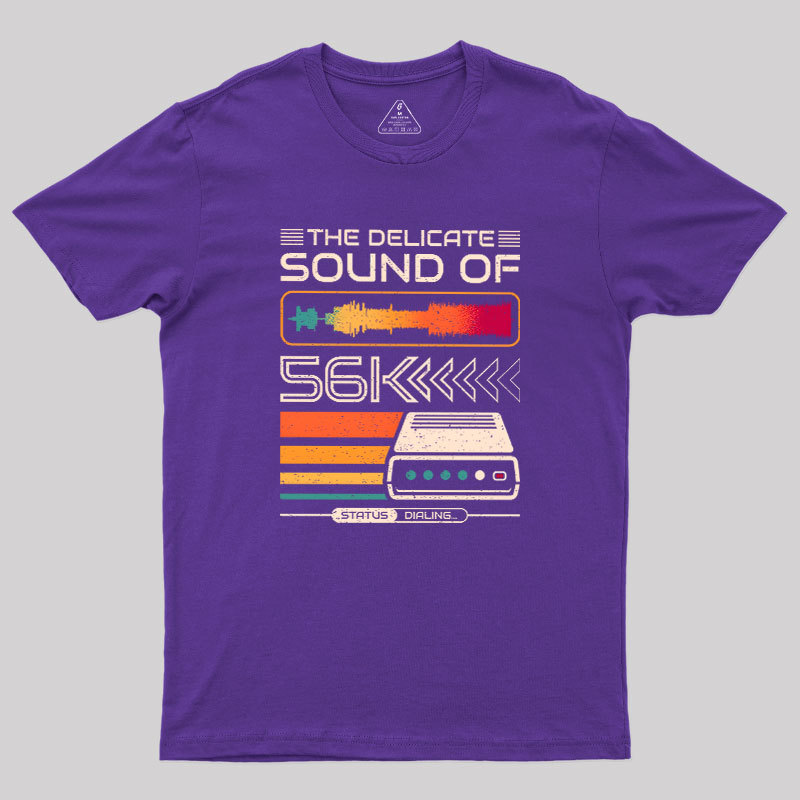 Delicate Sound of 56K Retro Modem Geek T-Shirt