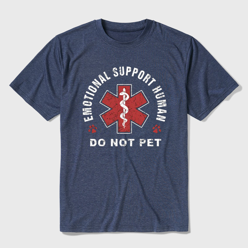 Emotional Support Human Ultra Soft Heather Tee