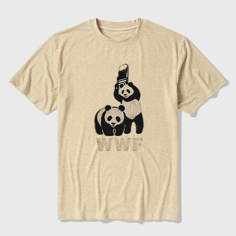 WWF Panda Ultra Soft Heather Tee
