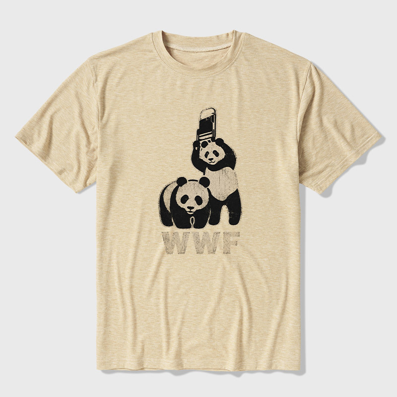 WWF Panda Ultra Soft Heather Tee