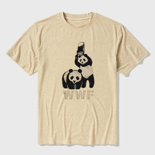 WWF Panda Ultra Soft Heather Tee