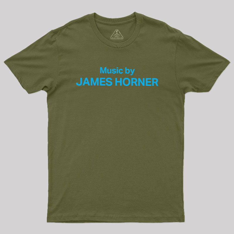 Music by James Horner Geek T-Shirt