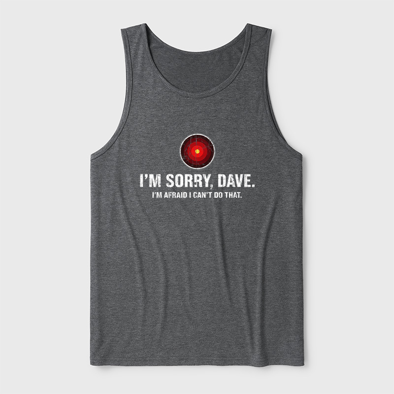 HAL Sorry Dave Quote Ultra Soft Heather Tank