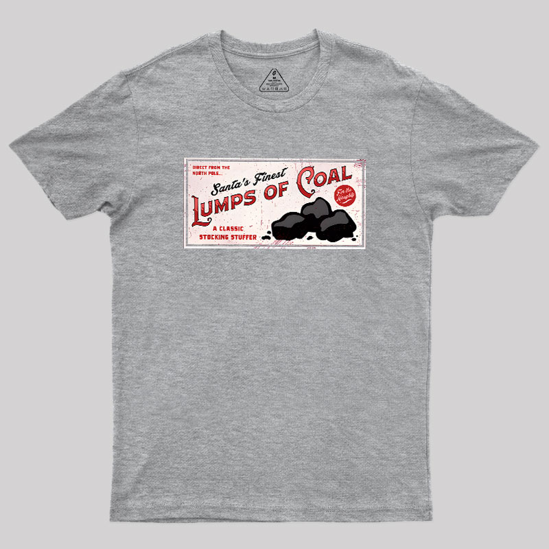 Santa's Coal Vintage Ad Geek T-Shirt