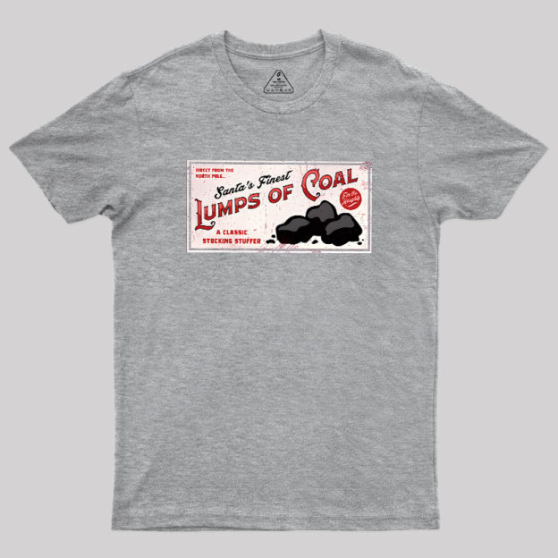 Santa's Coal Vintage Ad Geek T-Shirt