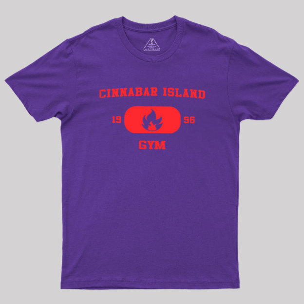 Cinnabar Island Gym Geek T-Shirt