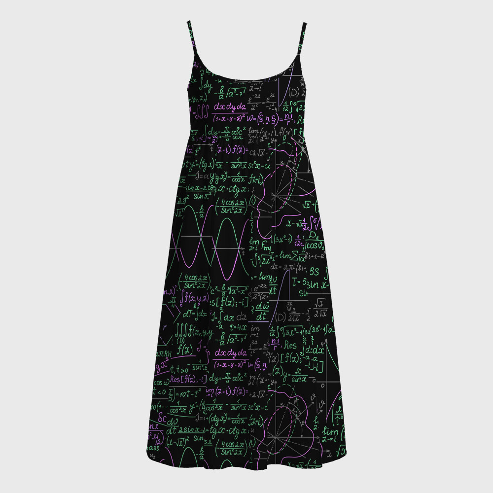 Math Function Curve Geek A-Line Cami Dress