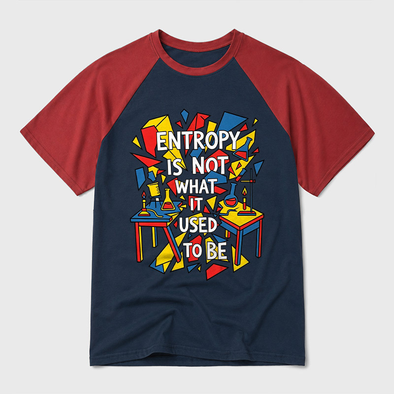 Entropy Is Not What It Used To Be Geek Retro Raglan T-Shirt