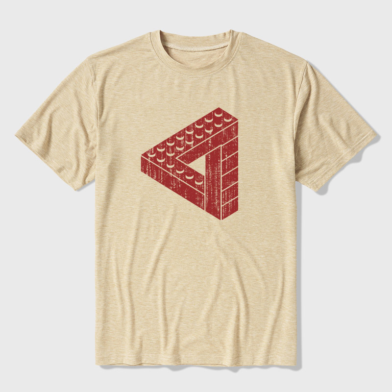 Escher Toy Bricks Ultra Soft Heather Tee