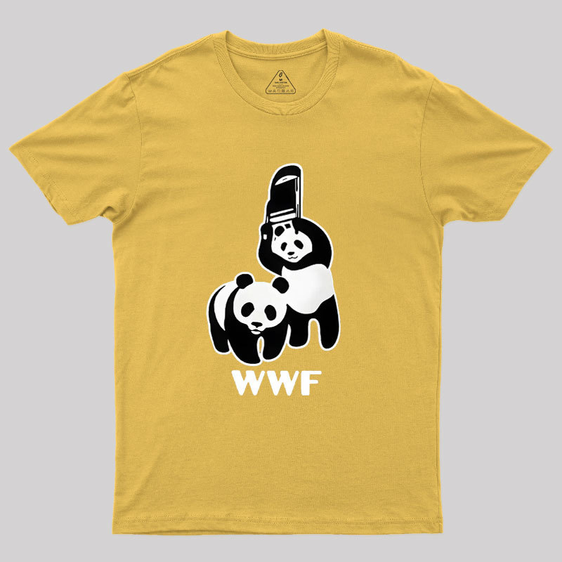 WWF Parody Pandas Geek T-Shirt