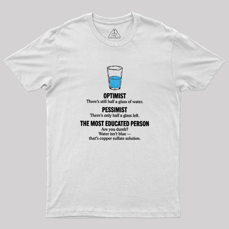 Half-Full Logic Geek T-Shirt