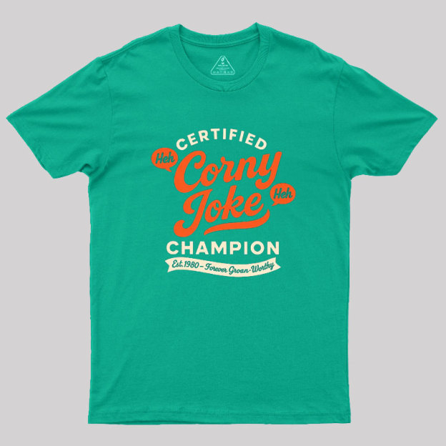 Retro Certified Corny Joke Geek T-Shirt