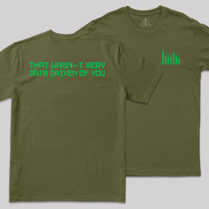 In Data We Trust Front and Back Printing Geek T-Shirt