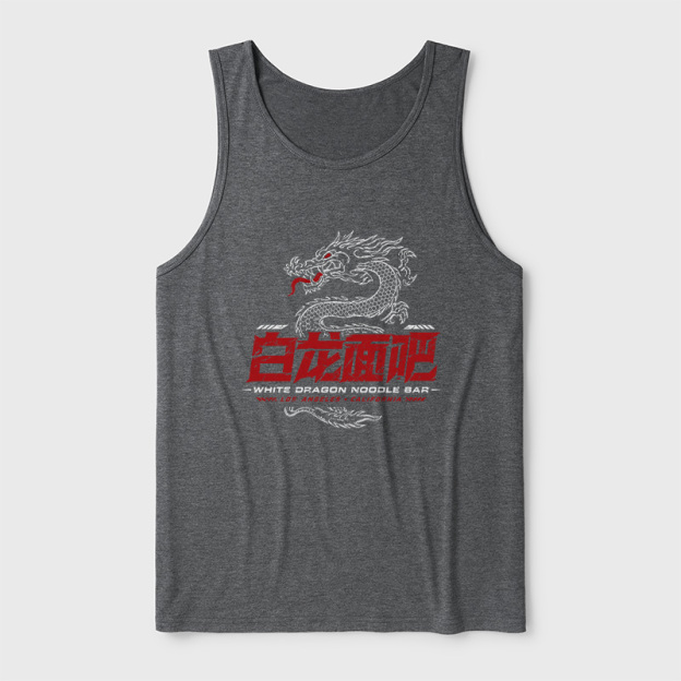 White Dragon Noodle Bar Ultra Soft Heather Tank