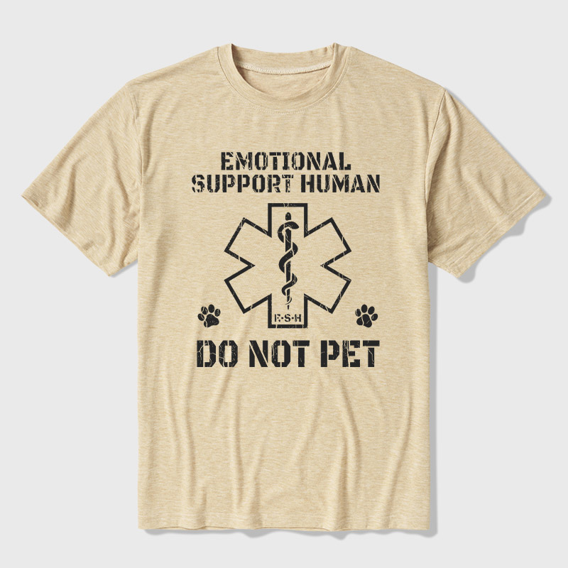 Emotional Support Human Ultra Soft Heather Tee