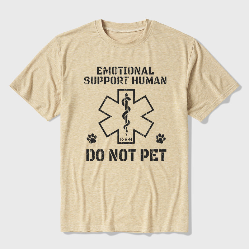 Emotional Support Human Ultra Soft Heather Tee