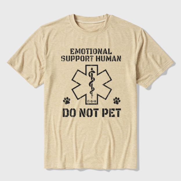 Emotional Support Human Ultra Soft Heather Tee