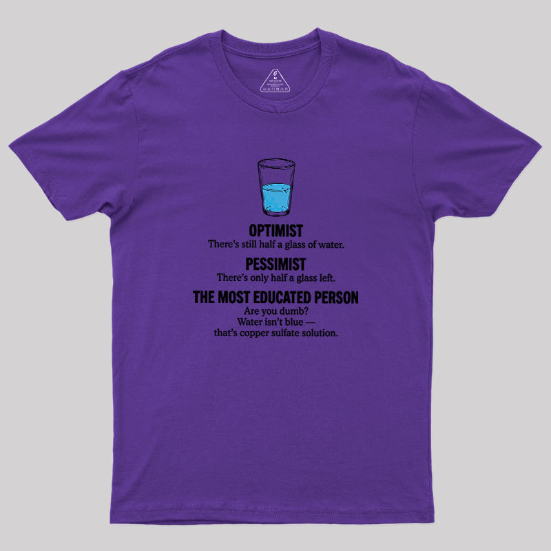 Half-Full Logic Geek T-Shirt