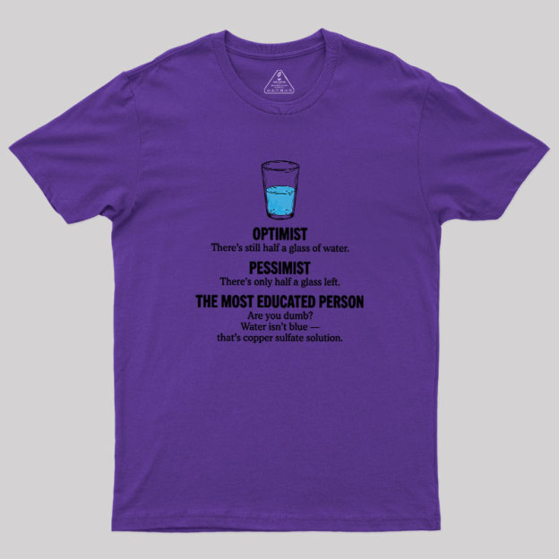 Half-Full Logic Geek T-Shirt
