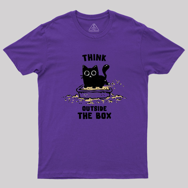 Think Outside The Cat Box Geek T-Shirt