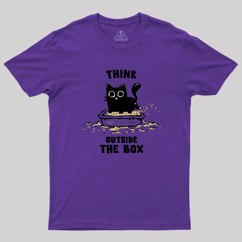 Think Outside The Cat Box Geek T-Shirt