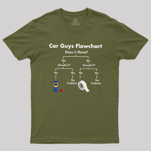Car Guys Fix Flow Geek T-Shirt