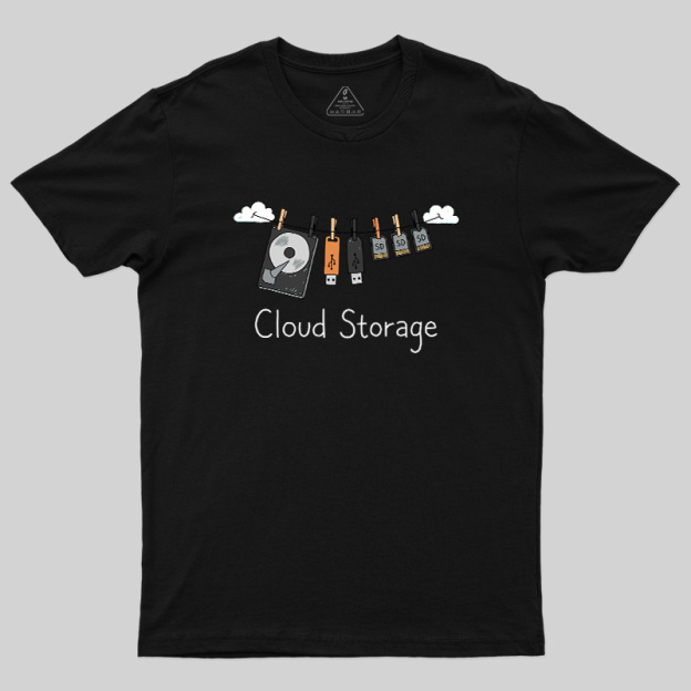 Literal Cloud Storage Hardware Laundry Geek T-Shirt