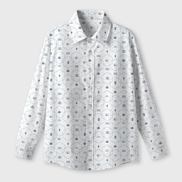 Hexa Settlers Geek Long-Sleeved Shirt