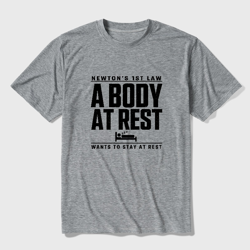 Newton's First Law Geek Ultra Soft Heather Tee