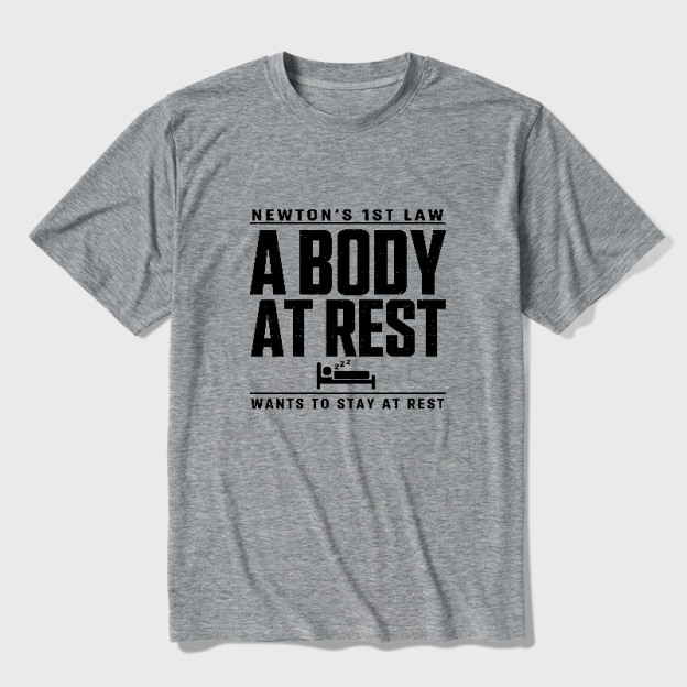 Newton's First Law Geek Ultra Soft Heather Tee