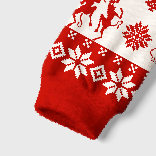 May The Force Geek Women's Christmas Cropped Ugly Sweater