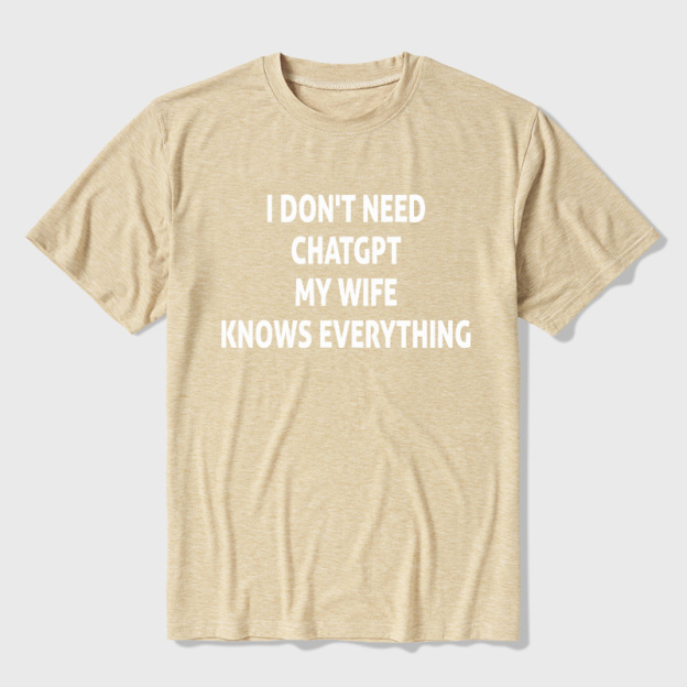 Offline GPT My Wife 1.0 Ultra Soft Heather Tee
