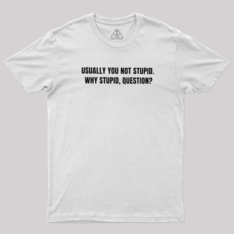 Why Stupid Geek T-Shirt