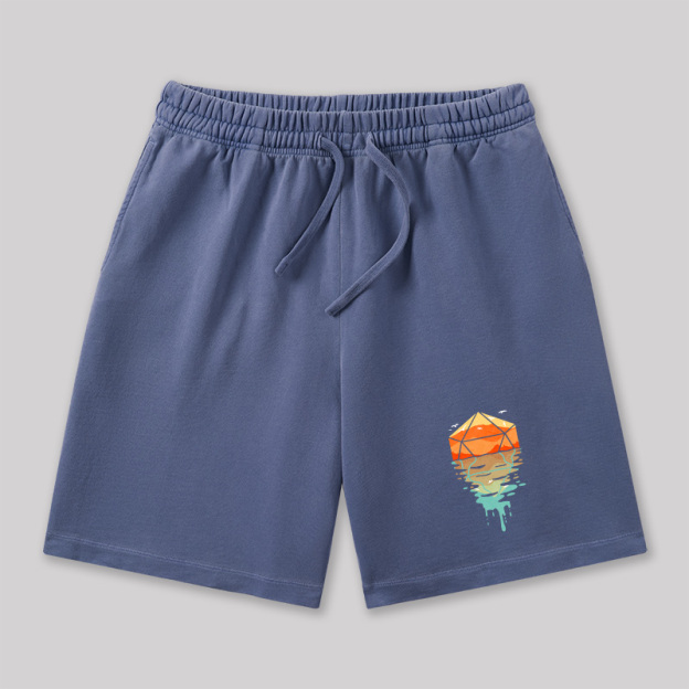 DnD Dungeons & Dragons Geeky Washed Shorts