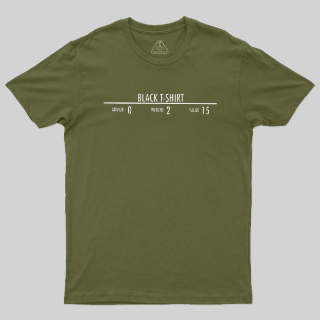 Black Oversized Geek T-Shirt