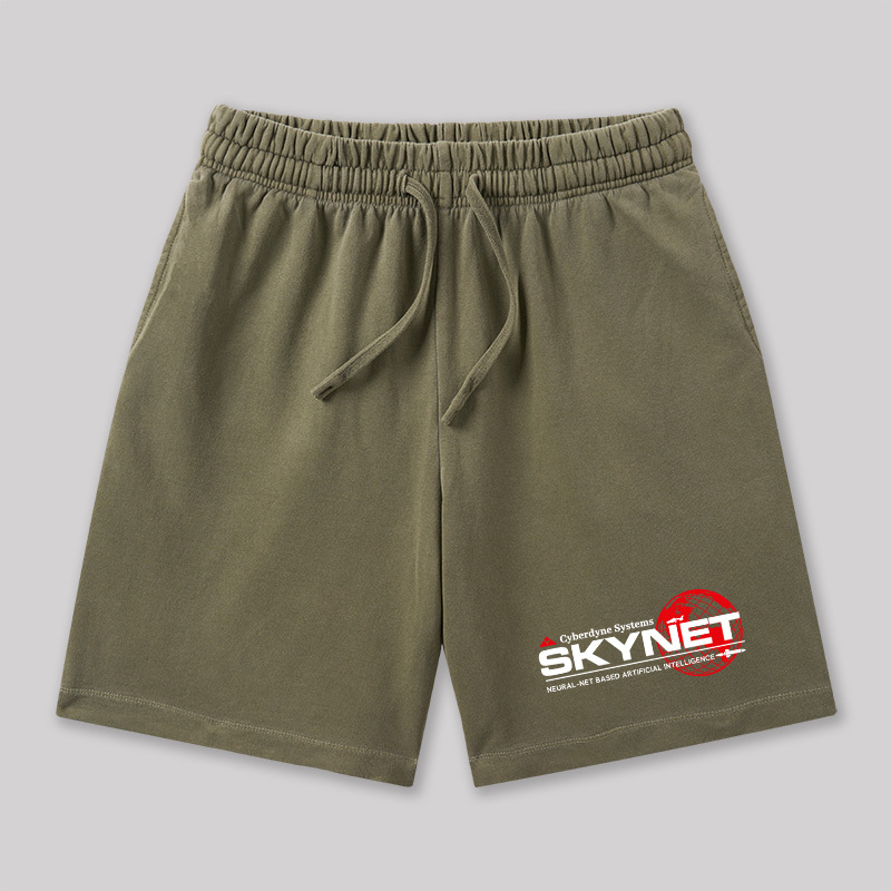 Cyberdyne Systems Skynet Geeky Washed Shorts
