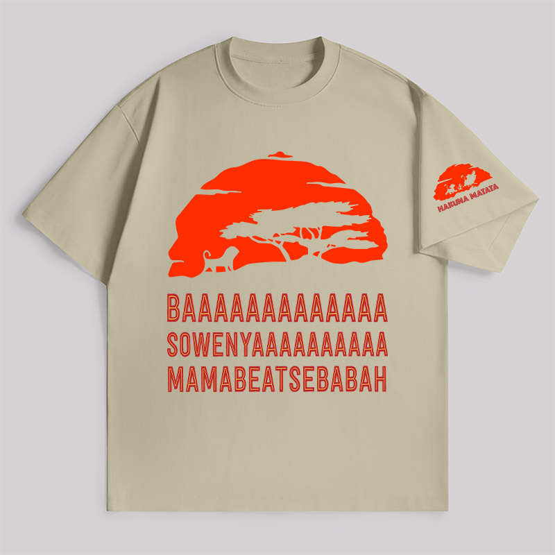 Baaa Sownyaaa Mamabeatsebabah Unisex Oversized T-shirt