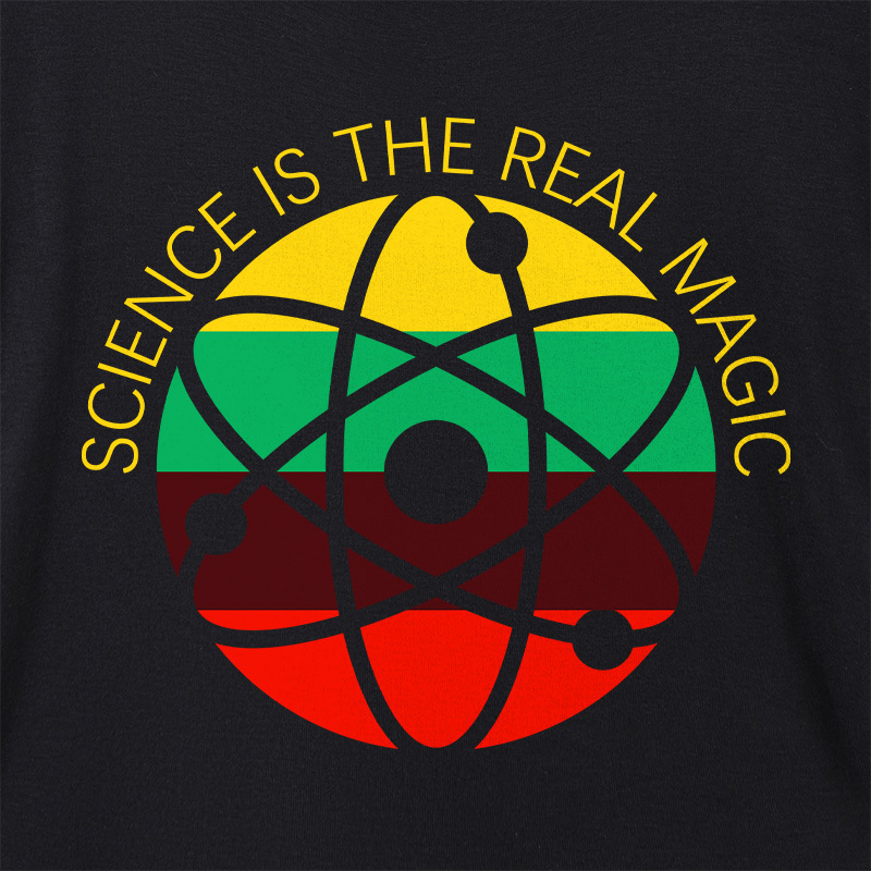 Science Is Real Geek Dolman Sleeve V-Neck Shirt