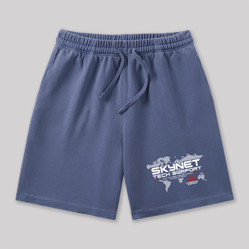 Skynet Tech Support Geeky Washed Shorts