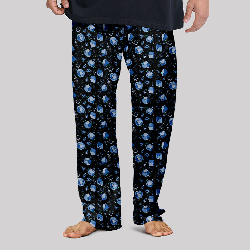 D&D Dice And Death Geek Loungewear Pants