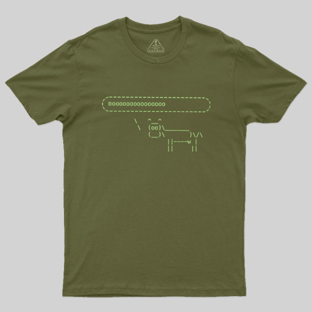 Cowsay Moooo Geek T-Shirt