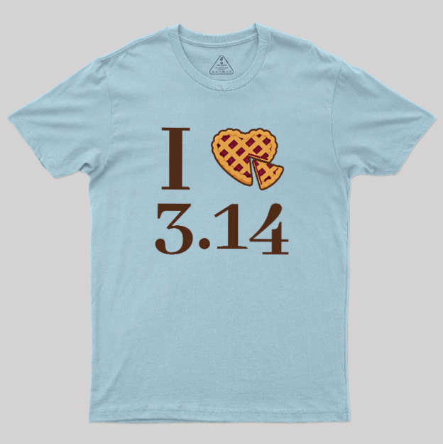 I Love Pi Geek T-Shirt