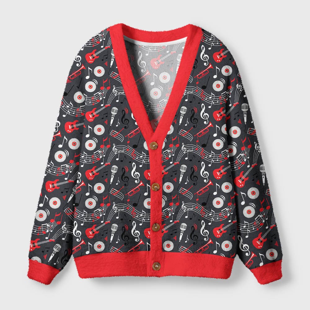 Melody Symphony Geek Ugly Cardigan Sweaters
