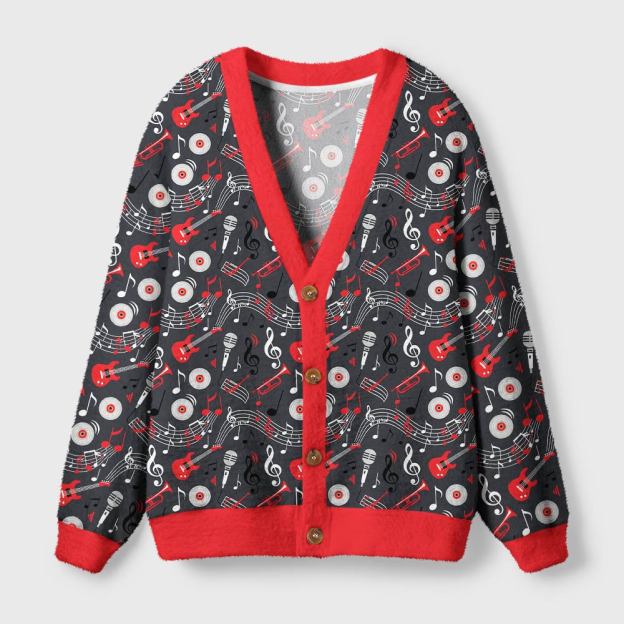 Melody Symphony Geek Ugly Cardigan Sweaters