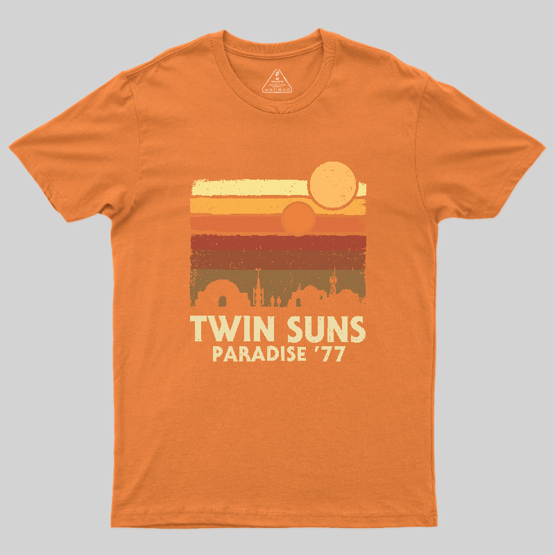Twin Suns Paradise77 Geek T-Shirt