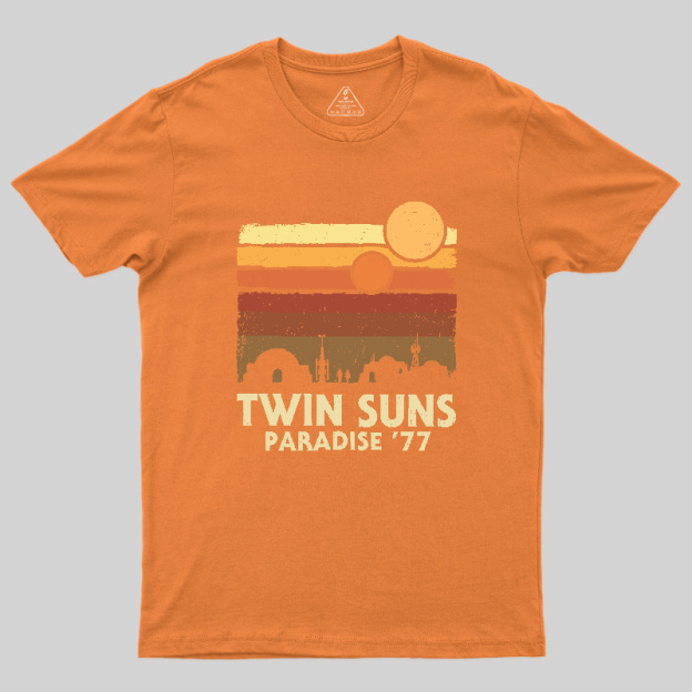 Twin Suns Paradise77 Geek T-Shirt