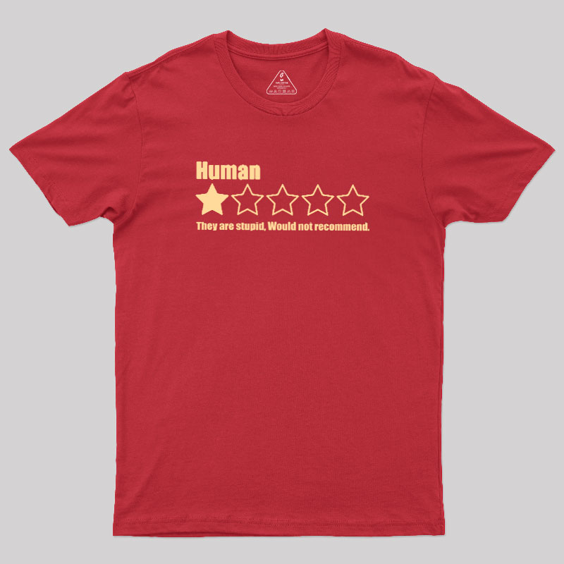 Human One Star Geek T-Shirt