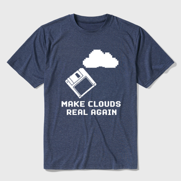 Make Cloud Real Again Ultra Soft Heather Tees