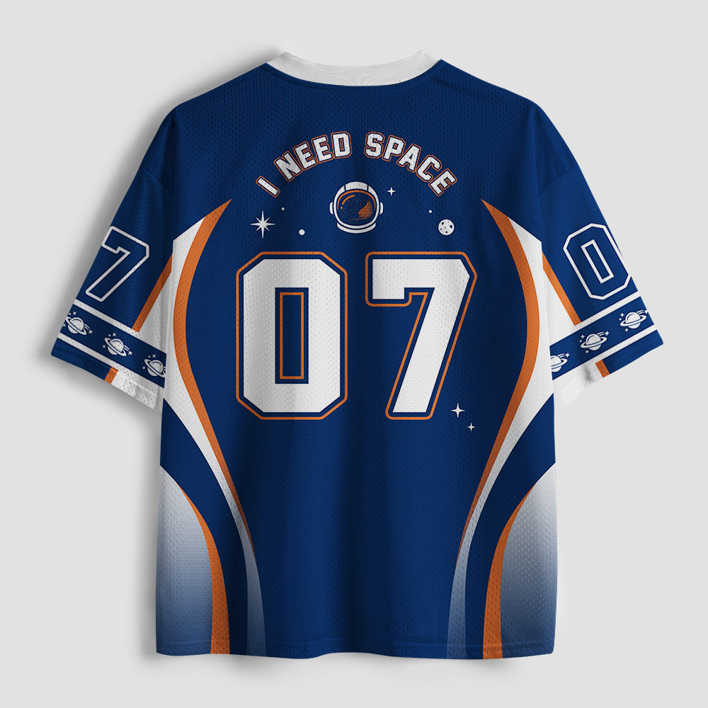 I Need Space Astronaut Geek Mesh Jersey