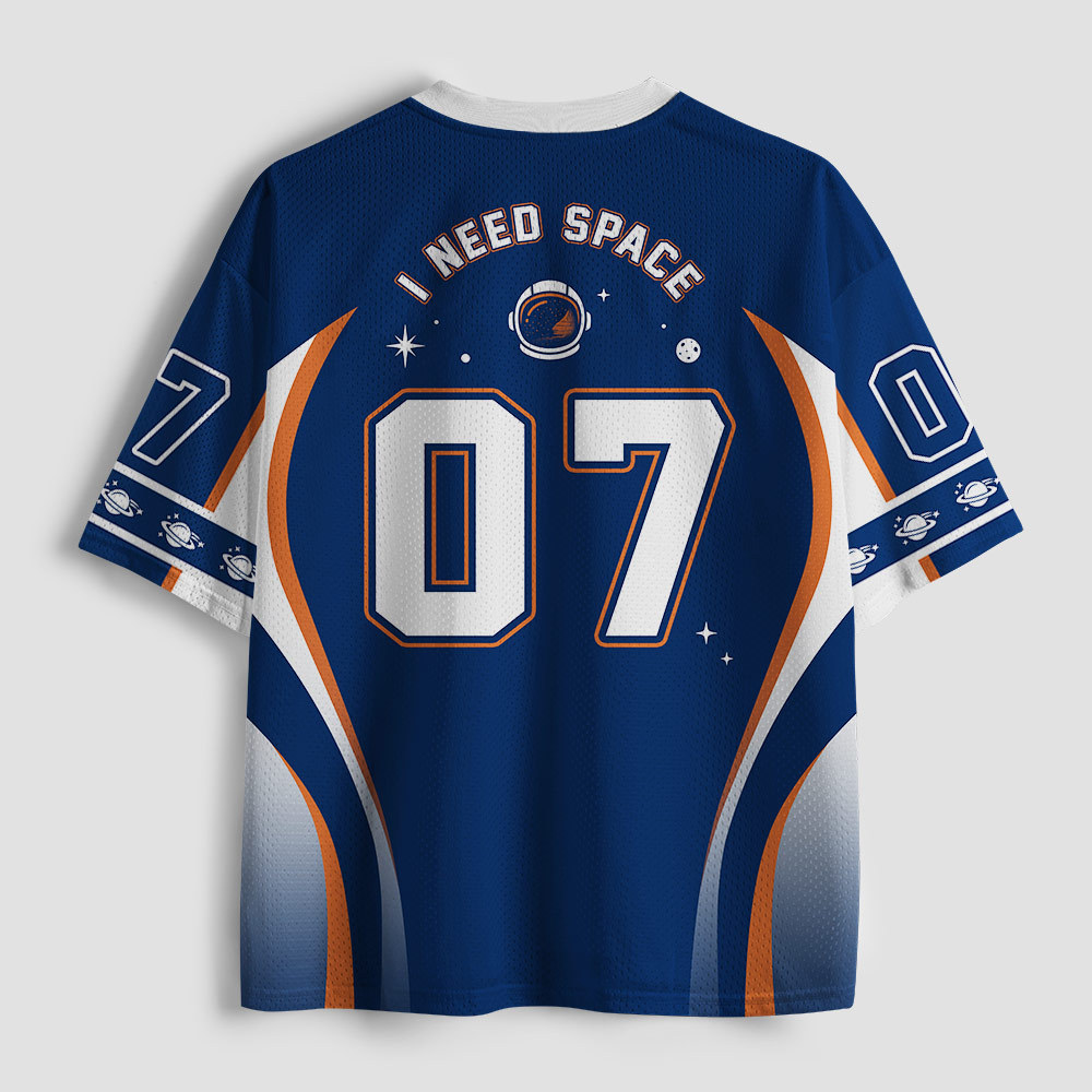 I Need Space Astronaut Geek Mesh Jersey